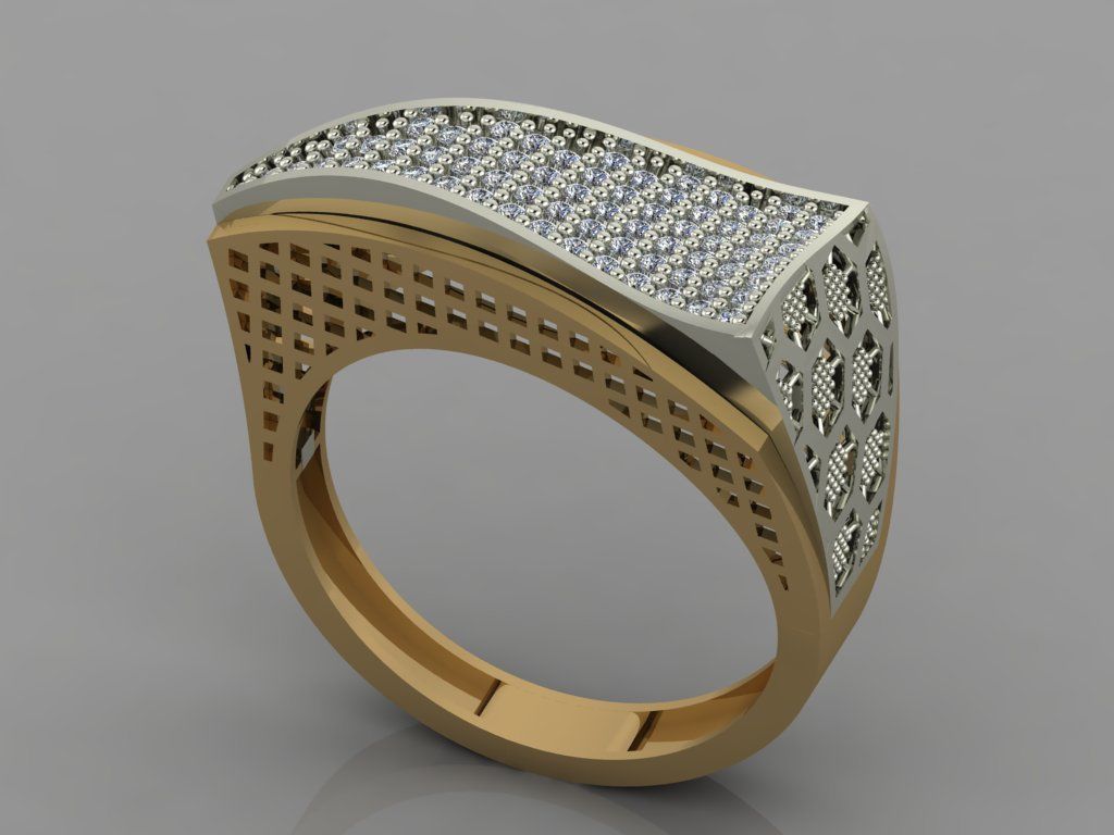 GC GOLD Y055 - Diamond set 3D model 3D print model_1