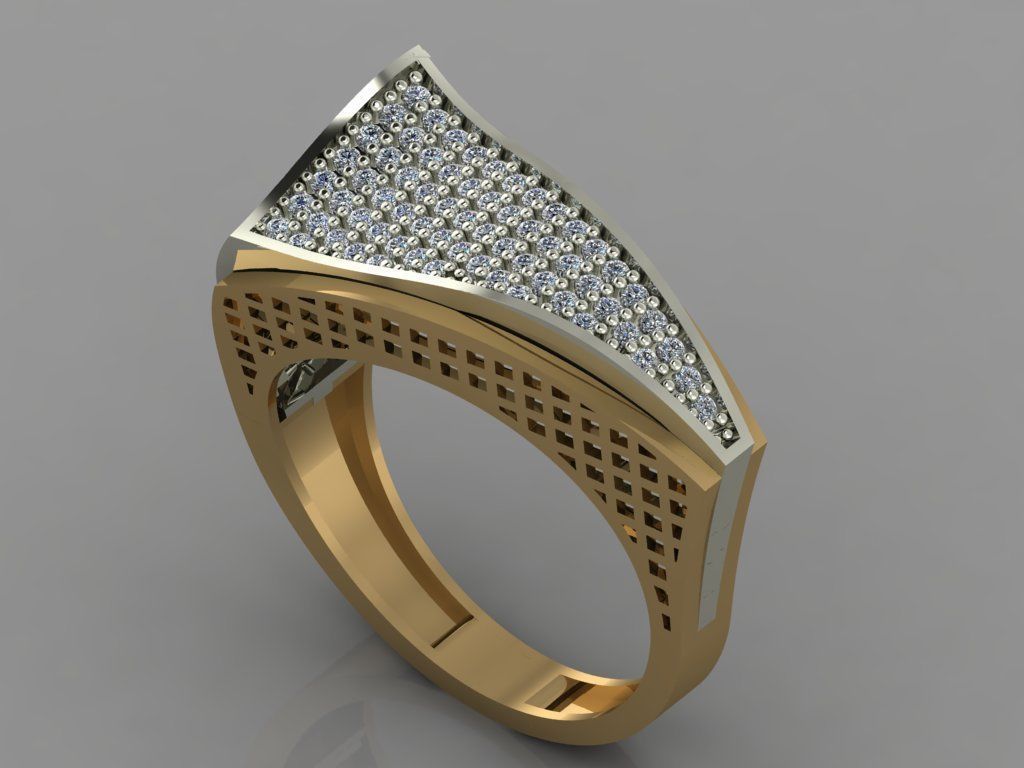 GC GOLD Y055 - Diamond set 3D model 3D print model_3