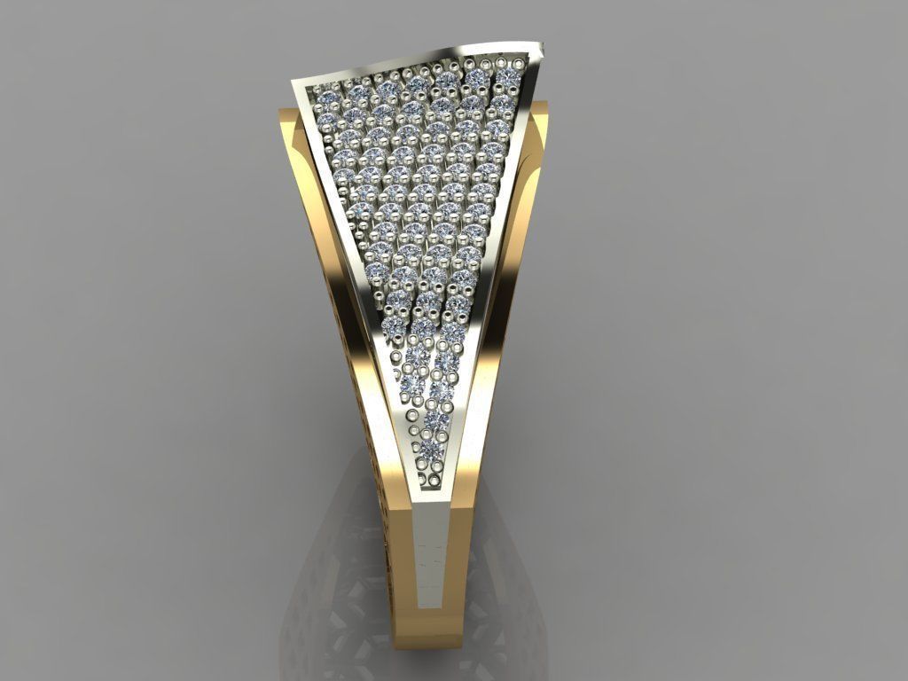 GC GOLD Y055 - Diamond set 3D model 3D print model_4