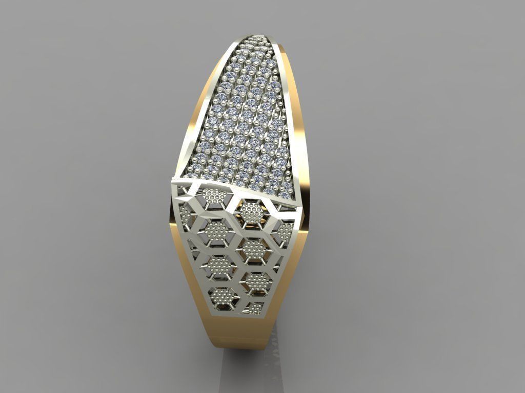 GC GOLD Y055 - Diamond set 3D model 3D print model_2