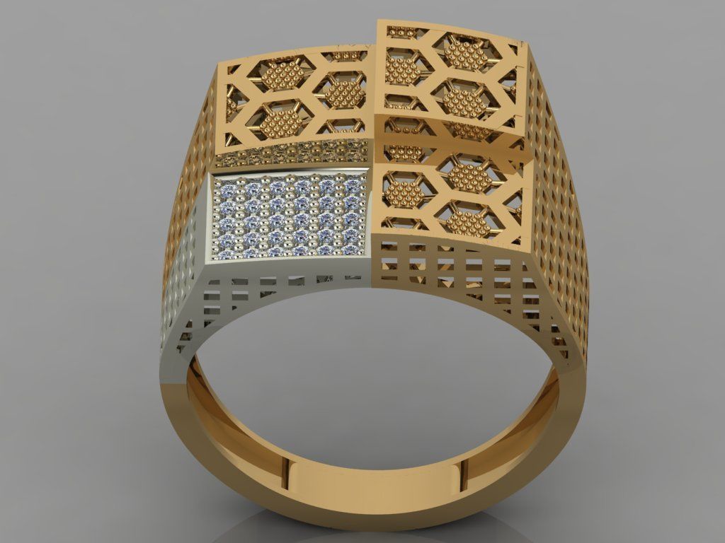 GC GOLD Y056 - Diamond set 3D model 3D print model_2