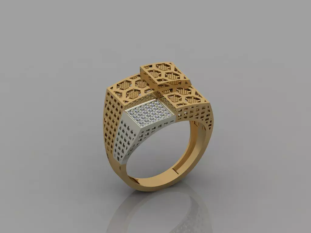 GC GOLD Y056 - Diamond set 3D model 3D print model_0