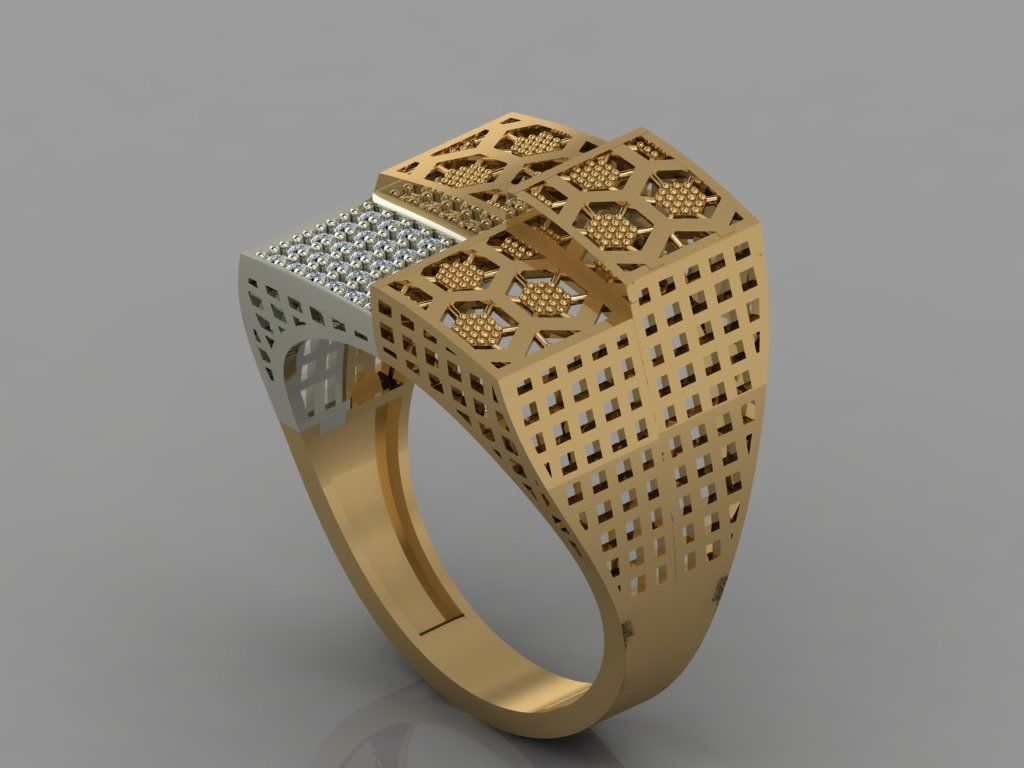GC GOLD Y056 - Diamond set 3D model 3D print model_3