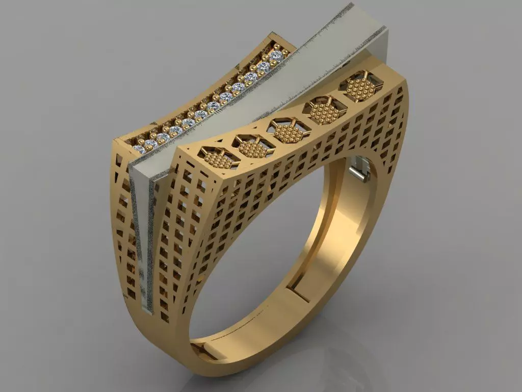GC GOLD Y057 - Diamond set 3D model 3D print model_0
