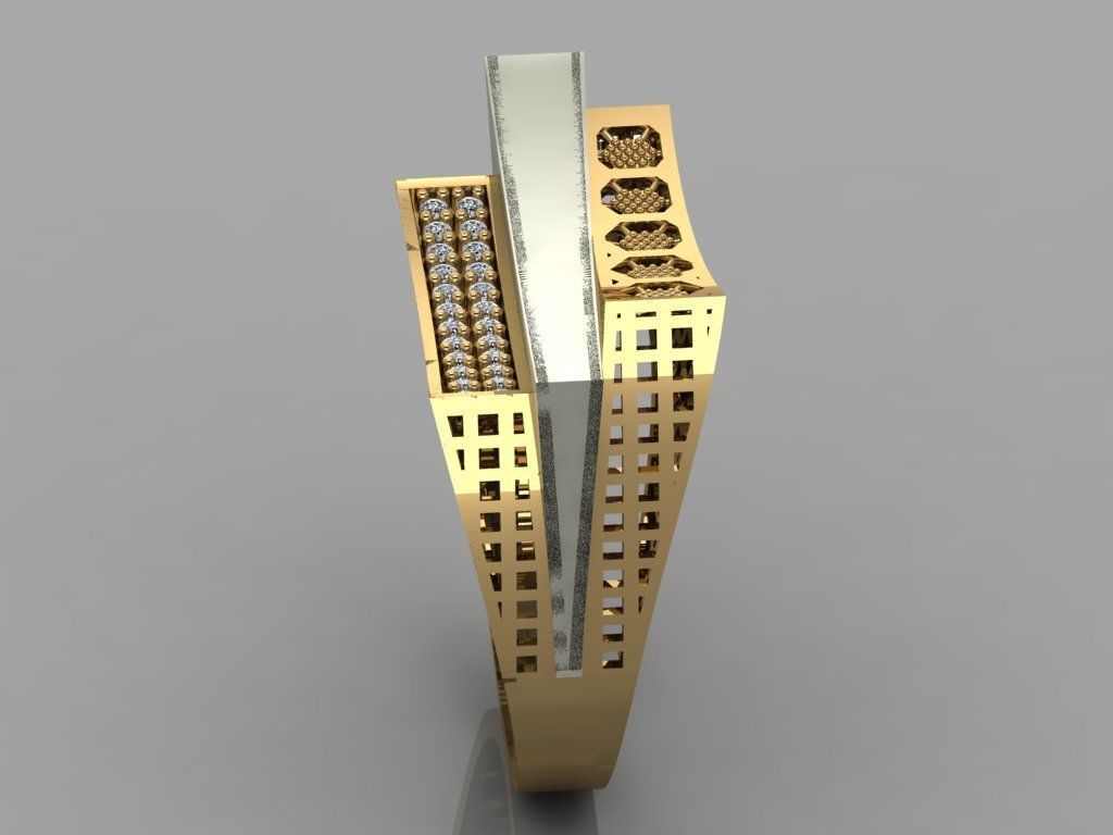 GC GOLD Y057 - Diamond set 3D model 3D print model_3