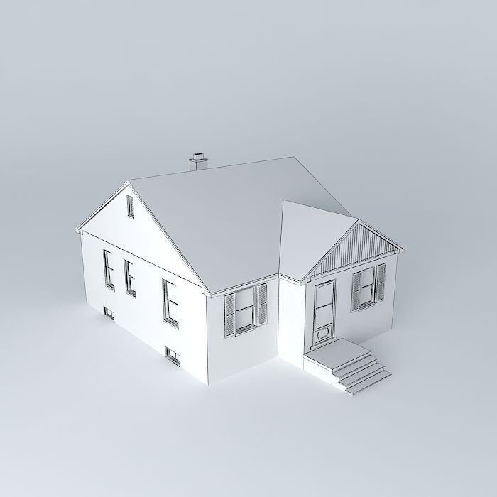 Tract House Free 3D model_3