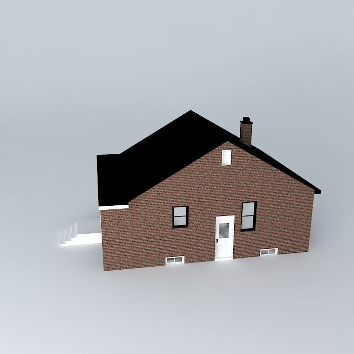 Tract House Free 3D model_2