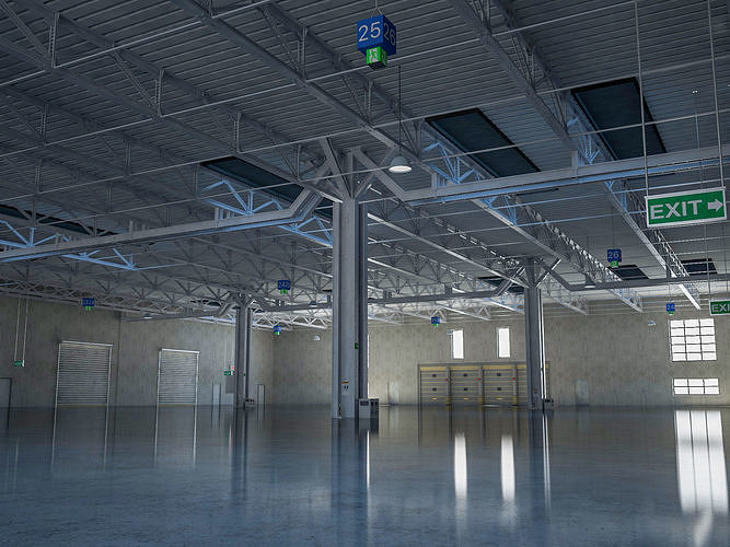 Exhibition Hall 5 3D model 5