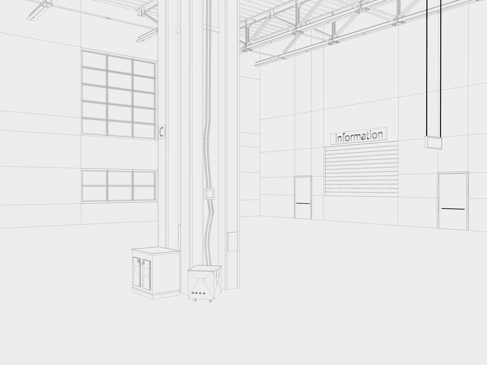 Exhibition Hall 5 3D model_15