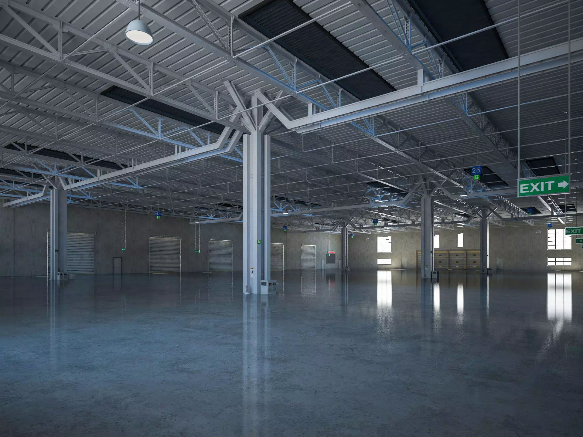 Exhibition Hall 5 3D model_0