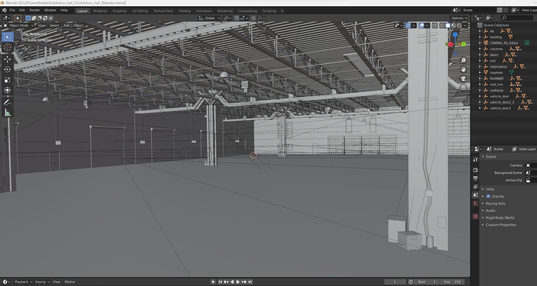 Exhibition Hall 5 3D model_25
