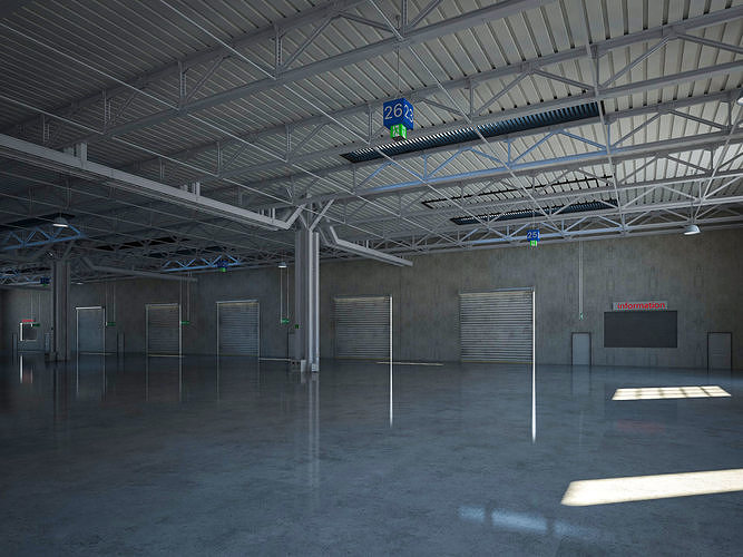 Exhibition Hall 5 3D model 4