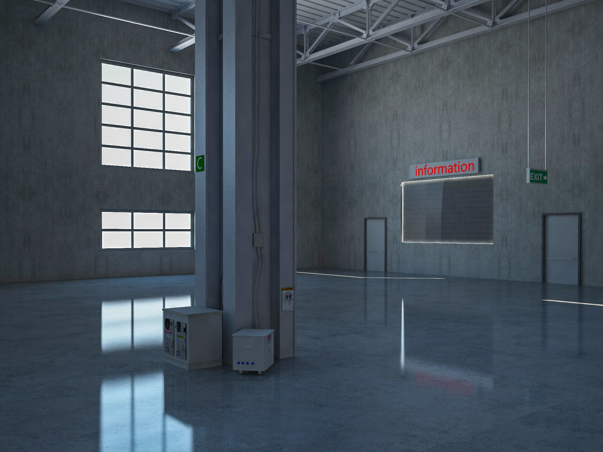 Exhibition Hall 5 3D model_6