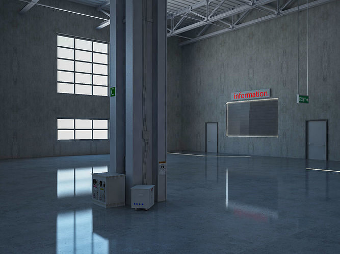 Exhibition Hall 5 3D model 7