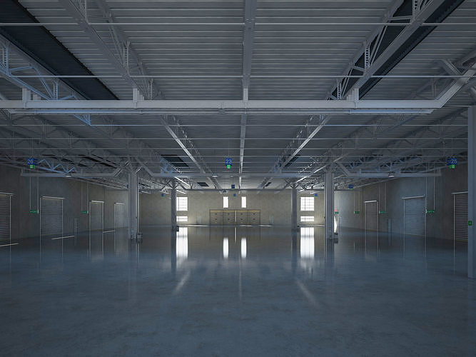 Exhibition Hall 5 3D model 2
