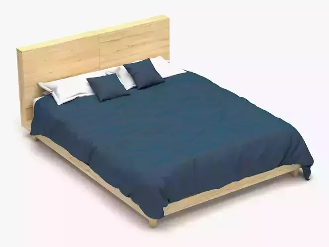 Wooden Bed Set