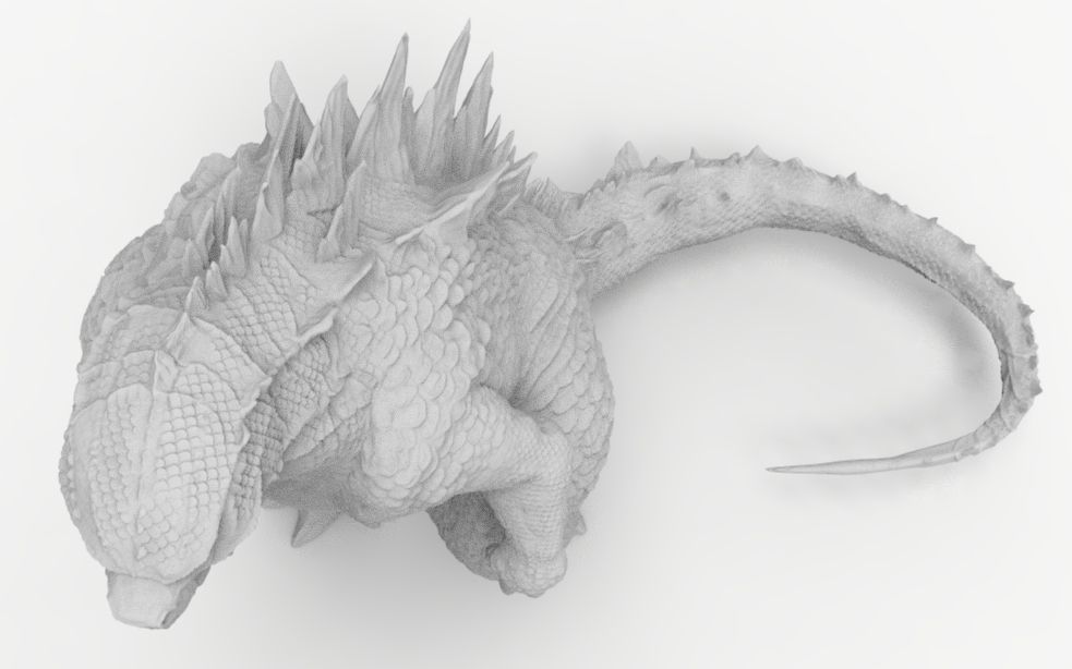 Godzilla Gojira 3D print model_2