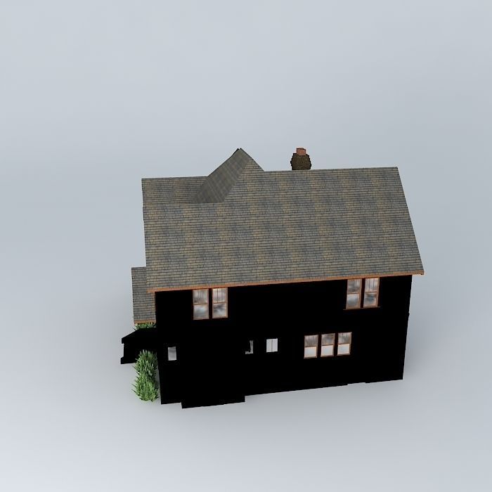 An old Tudor House Free 3D model_2