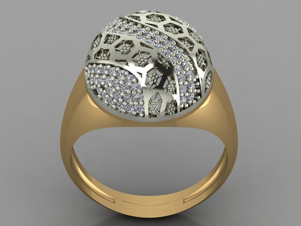 GC GOLD Y058 - Diamond set 3D model 3D print model_2
