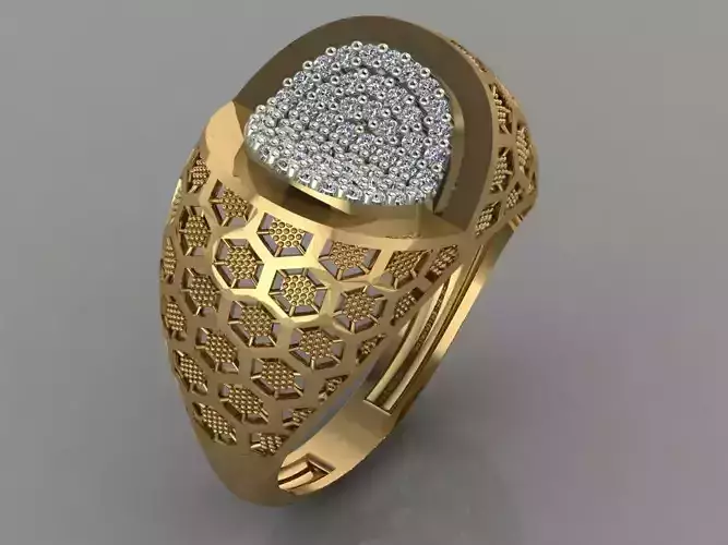 GC GOLD Y059 - Diamond set 3D model 3D print model