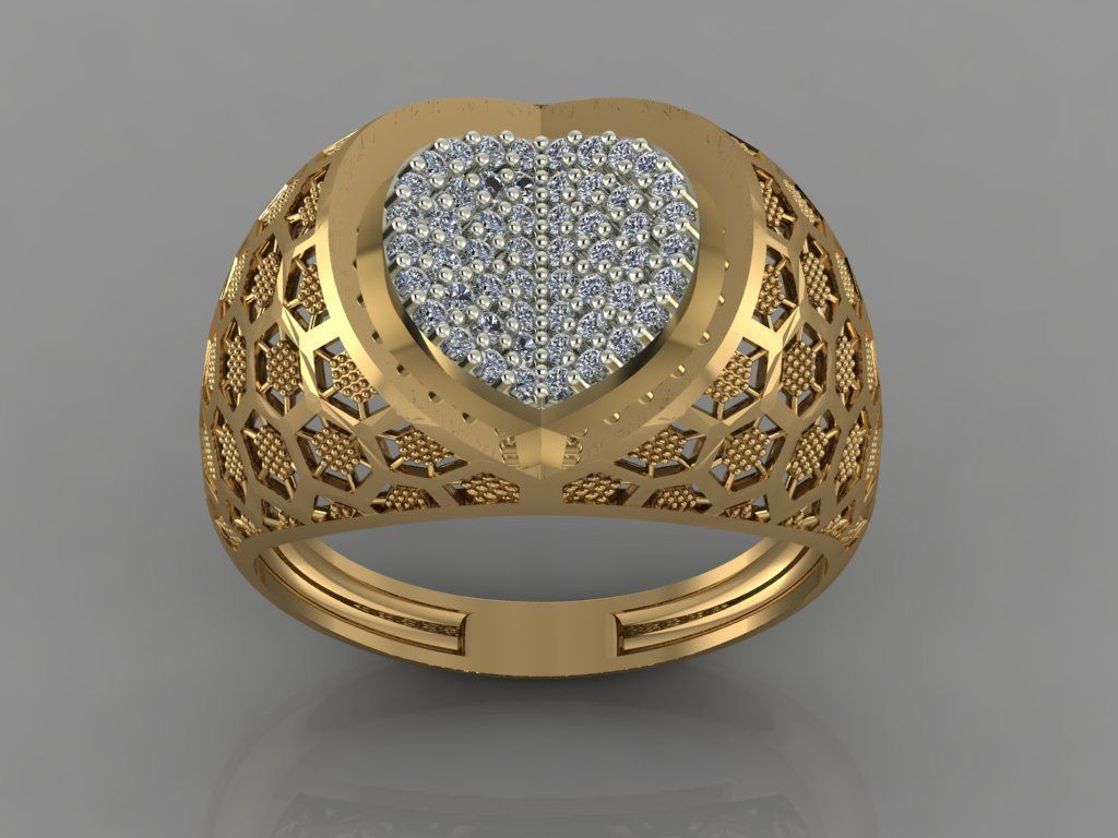 GC GOLD Y059 - Diamond set 3D model 3D print model_4
