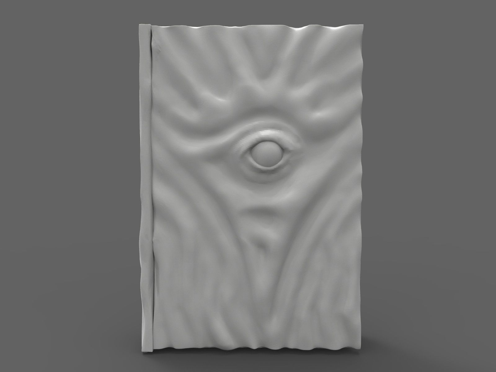 Necronomicon door with eye 3D print model_8