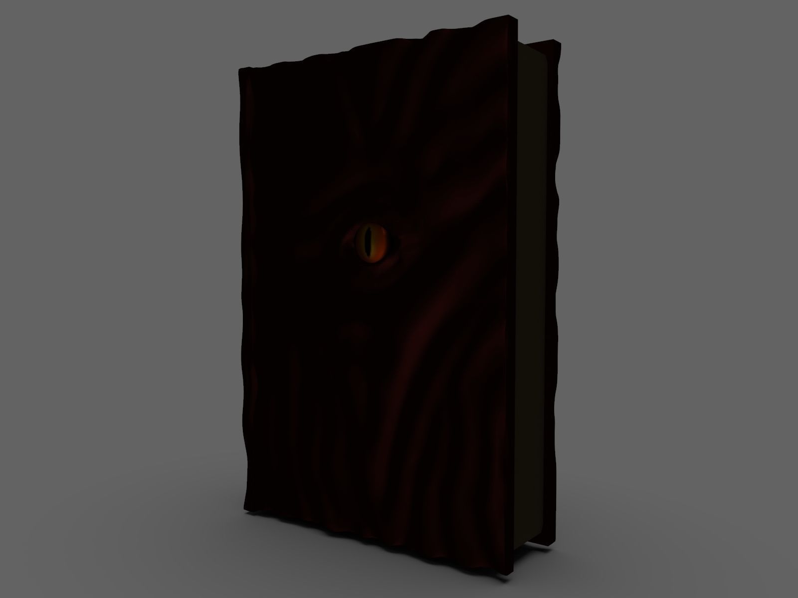 Necronomicon door with eye 3D print model_3