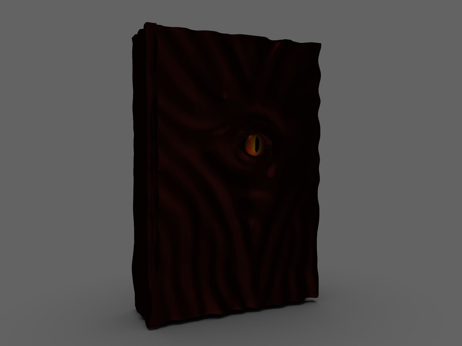 Necronomicon door with eye 3D print model_1