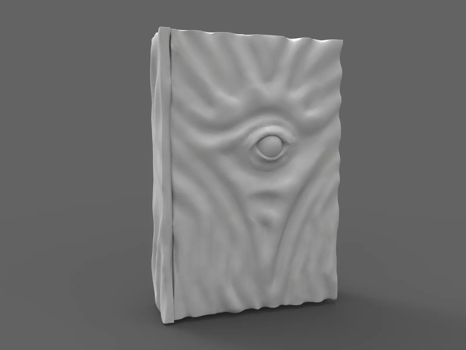 Necronomicon door with eye 3D print model_0