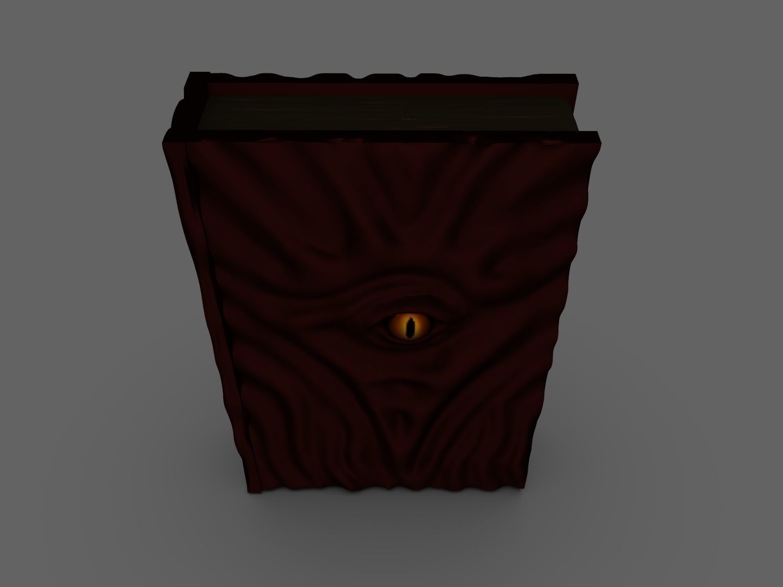 Necronomicon door with eye 3D print model_7