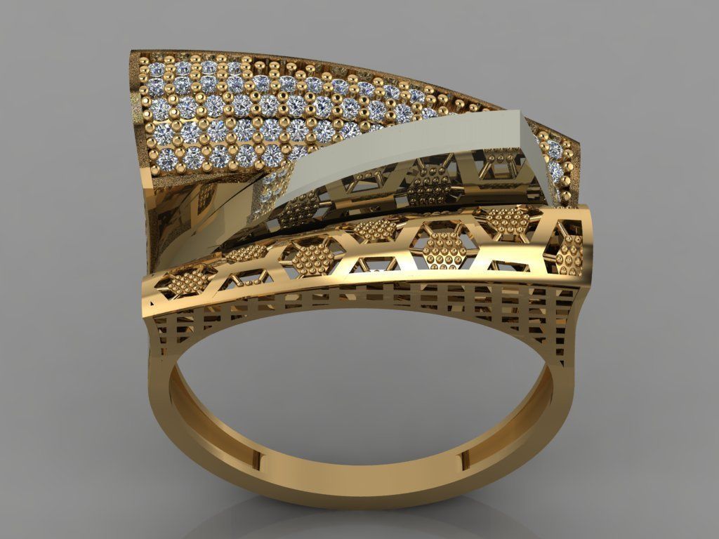 GC GOLD Y060 - Diamond set 3D model  3D print model_1