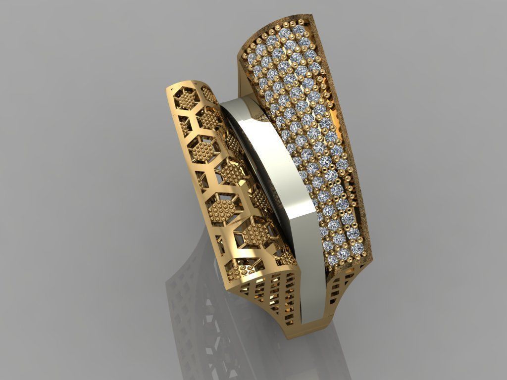 GC GOLD Y060 - Diamond set 3D model  3D print model_4