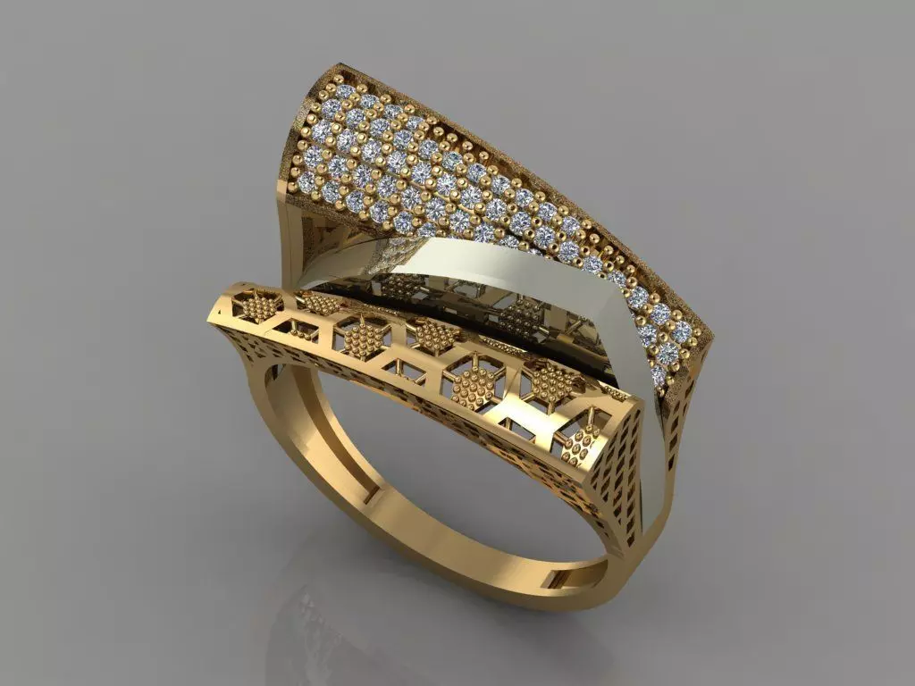 GC GOLD Y060 - Diamond set 3D model  3D print model_0