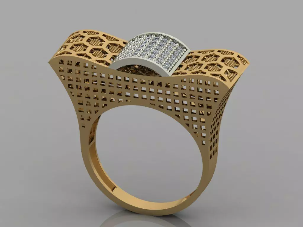 GC GOLD Y061 - Diamond set 3D model 3D print model_0