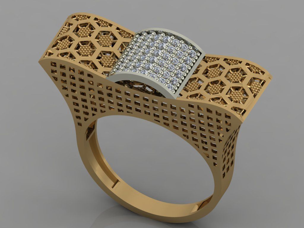 GC GOLD Y061 - Diamond set 3D model 3D print model_2