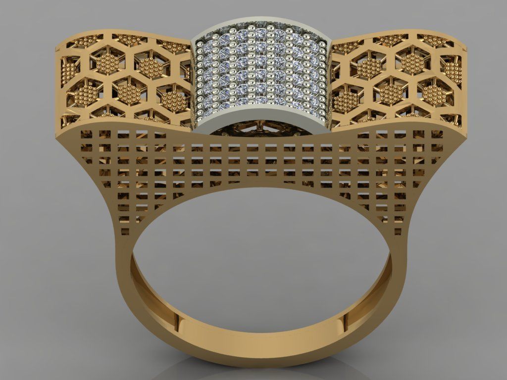 GC GOLD Y061 - Diamond set 3D model 3D print model_1