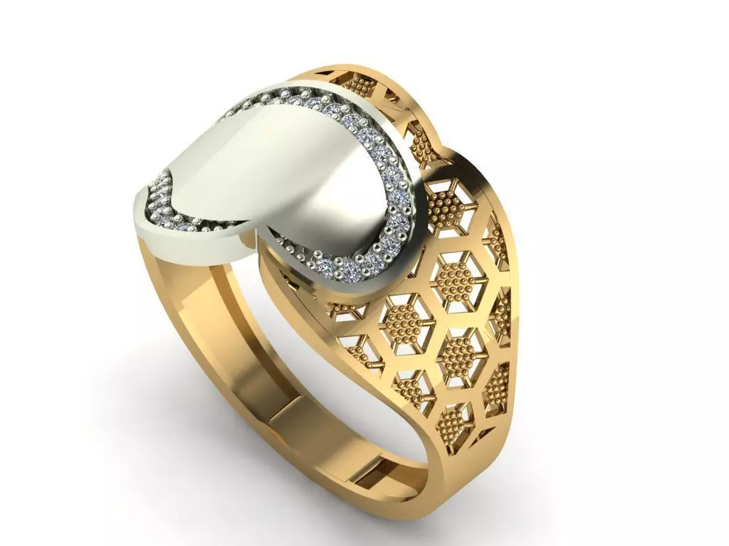 GC GOLD Y062 - Diamond set 3D model 3D print model_0