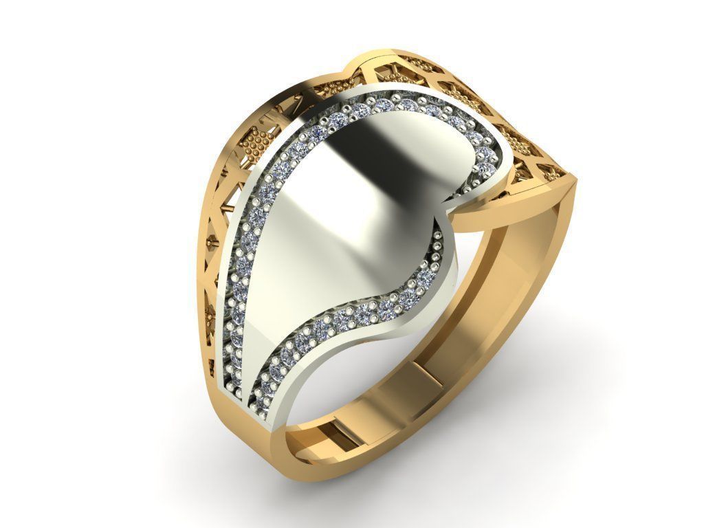 GC GOLD Y062 - Diamond set 3D model 3D print model_2