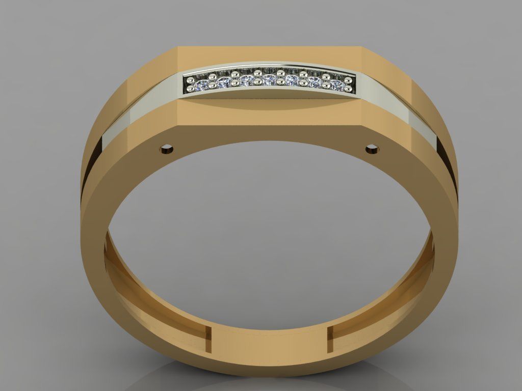 GC GOLD Y063 - Diamond set 3D model 3D print model_1