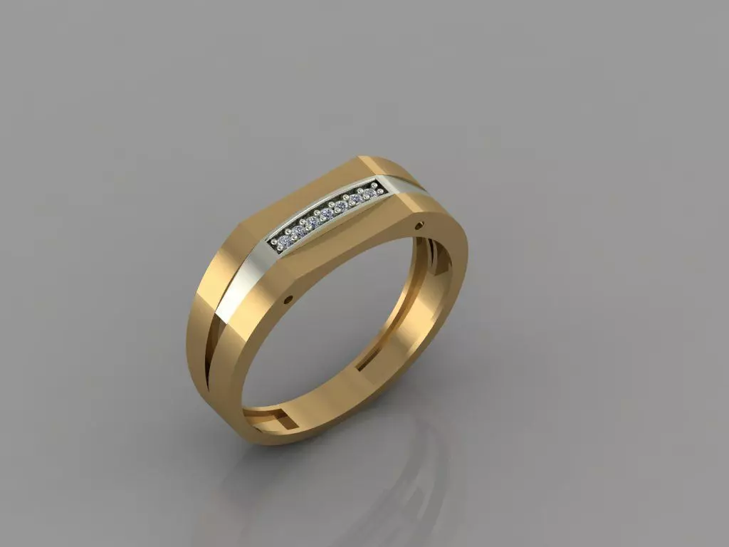 GC GOLD Y063 - Diamond set 3D model 3D print model_0