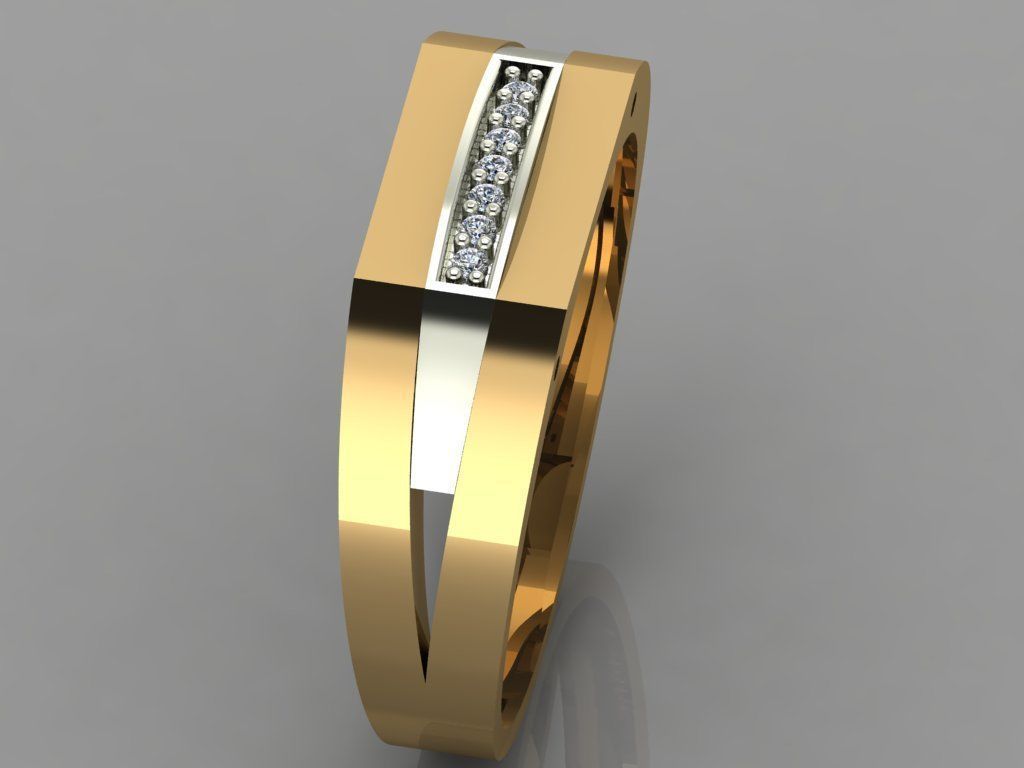 GC GOLD Y063 - Diamond set 3D model 3D print model_3