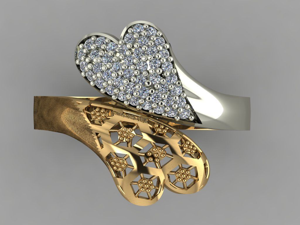 GC GOLD Y064 - Diamond set 3D model 3D print model_1