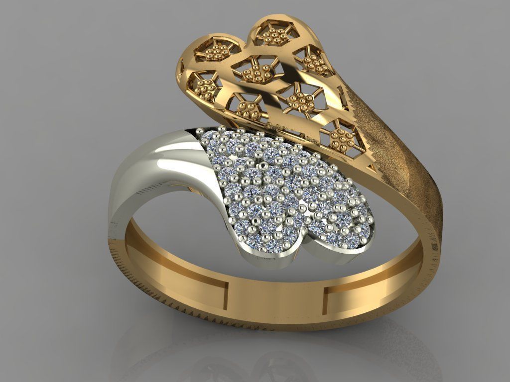 GC GOLD Y064 - Diamond set 3D model 3D print model_4