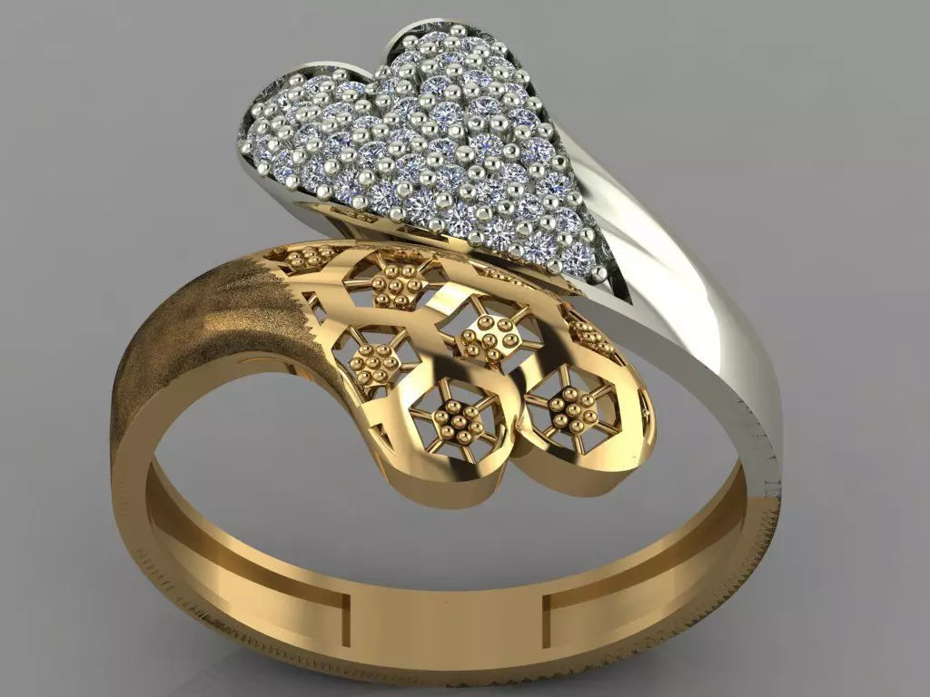 GC GOLD Y064 - Diamond set 3D model 3D print model_0