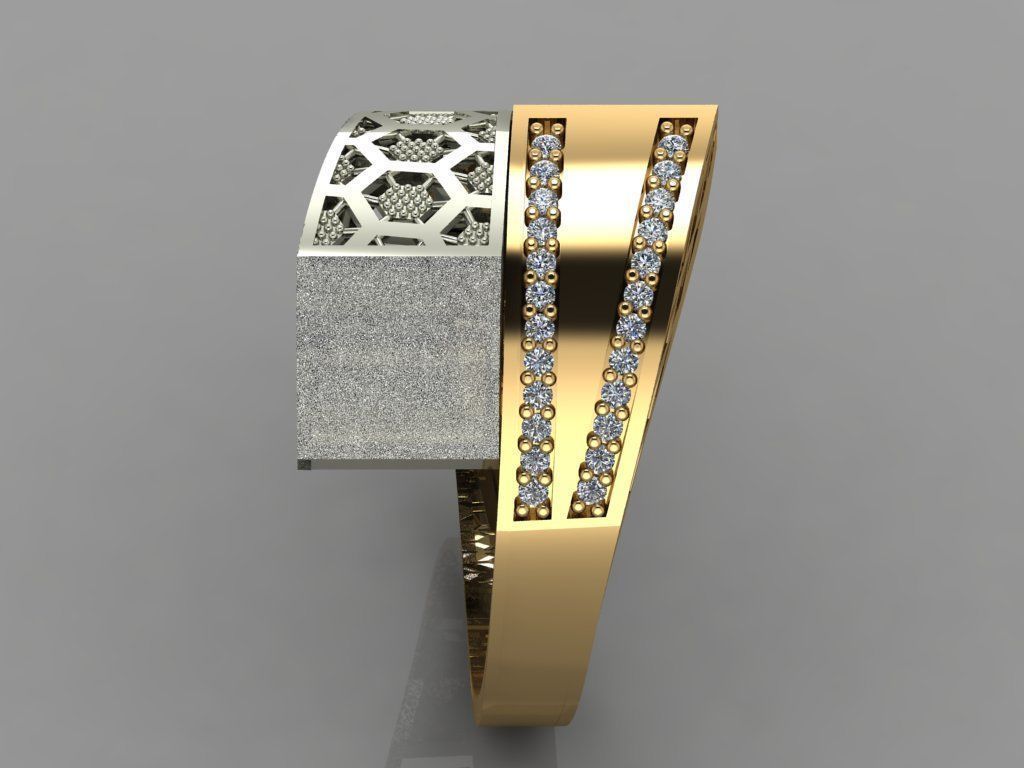 GC GOLD Y065 - Diamond set 3D model 3D print model_2