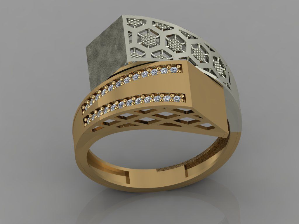 GC GOLD Y065 - Diamond set 3D model 3D print model_3