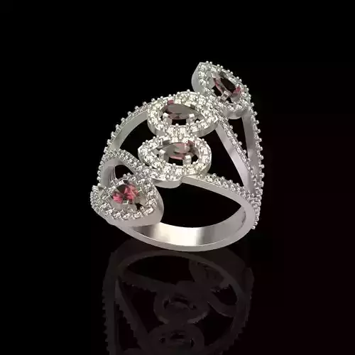 Women Long finger ring 3dm stl 3D print model