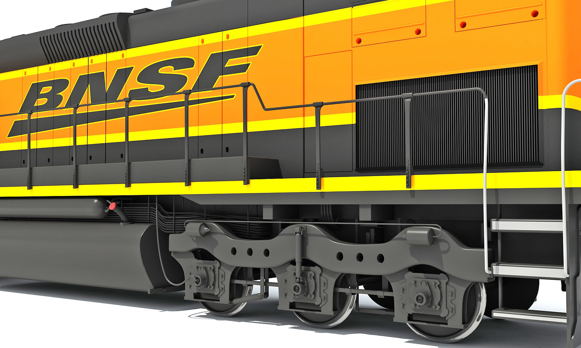Locomotive Train BNSF 3D model_14