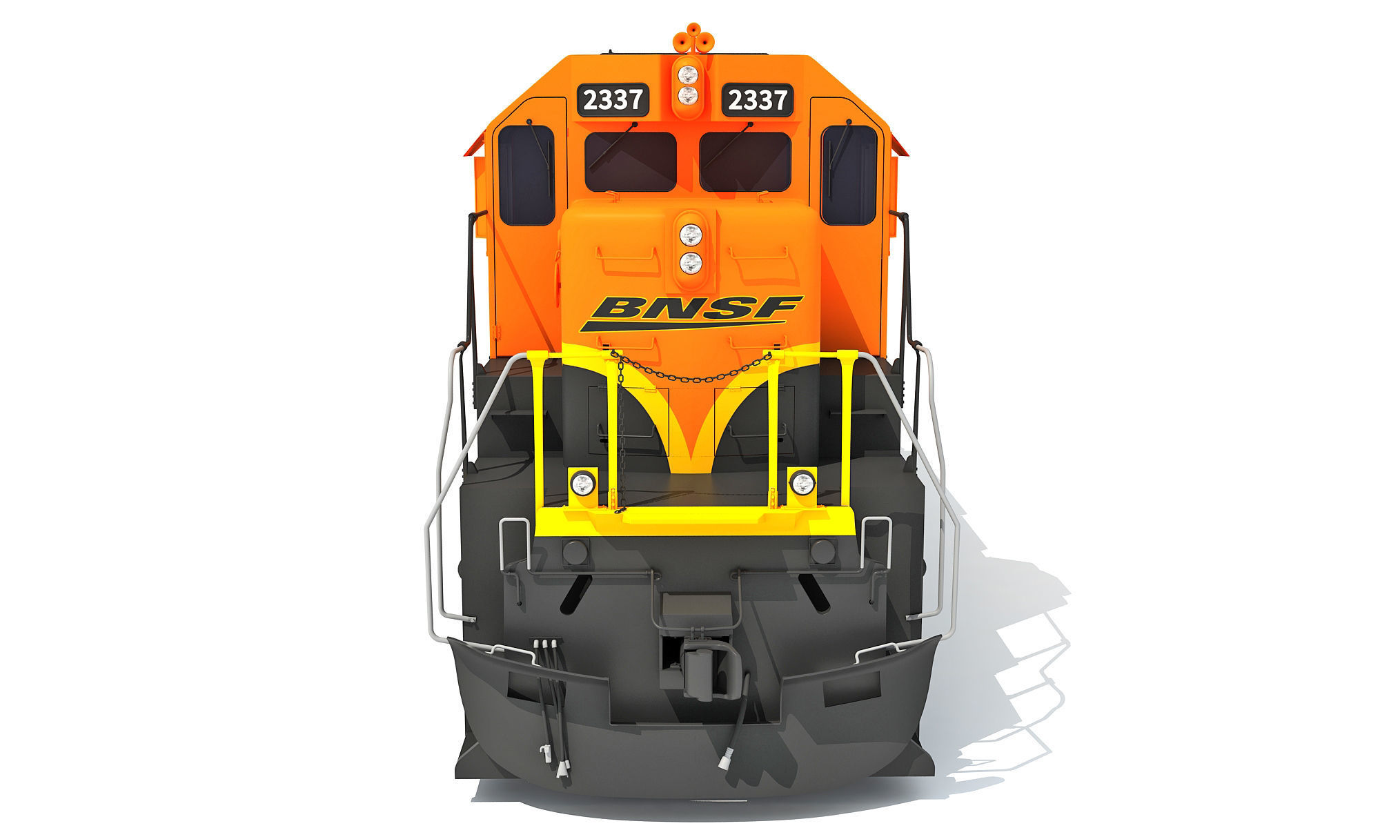 Locomotive Train BNSF 3D model_12