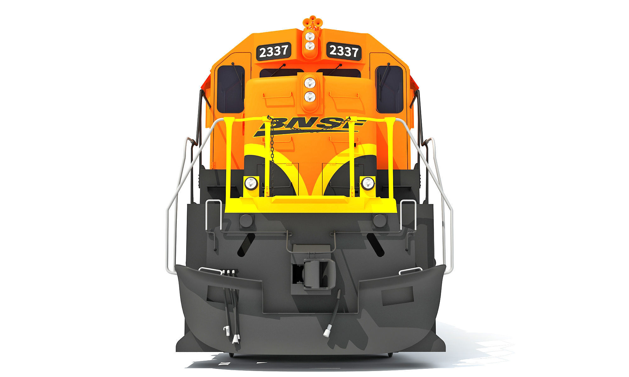 Locomotive Train BNSF 3D model_11